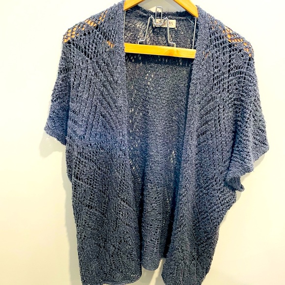 Hollister Grey Knit Cardigan Sweater - Sweet - Picture 8 of 9